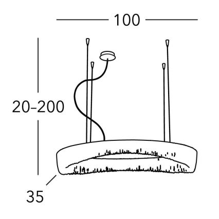 Kolarz 5324.31250 - Lustra ar auklu CLOUD 12xG9/40W/230V