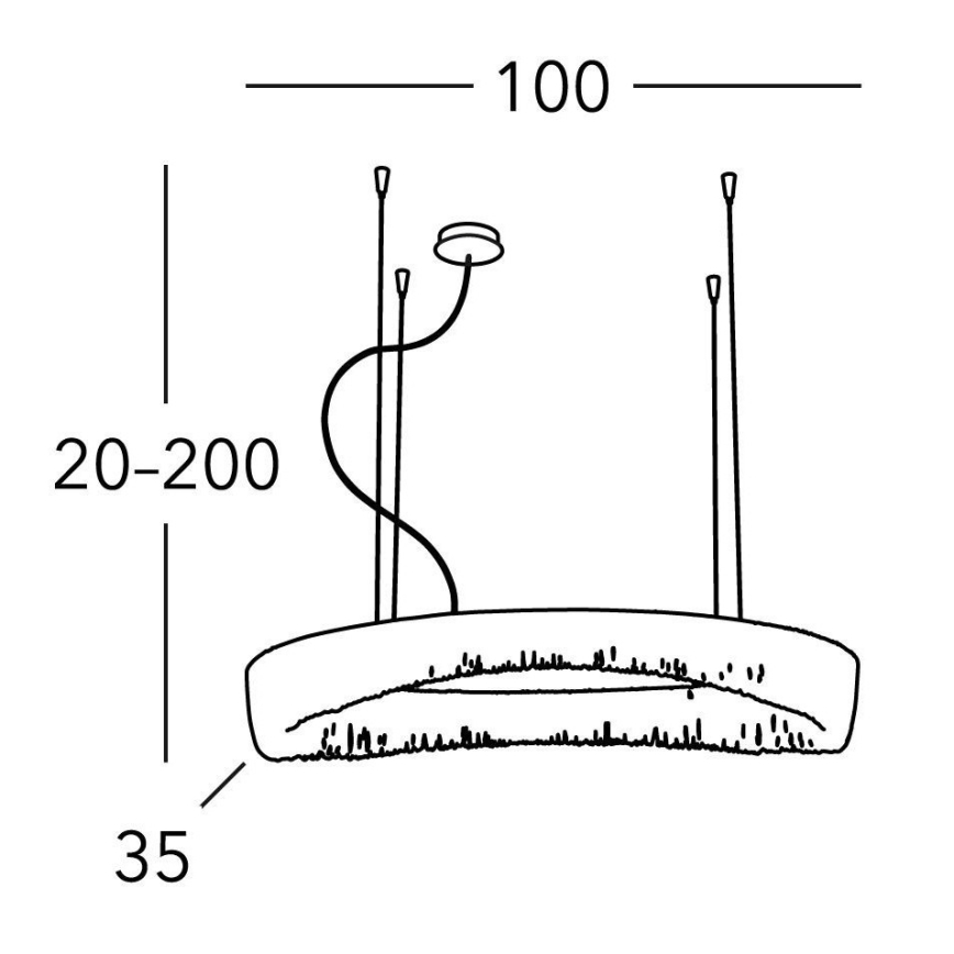 Kolarz 5324.31250 - Lustra ar auklu CLOUD 12xG9/40W/230V