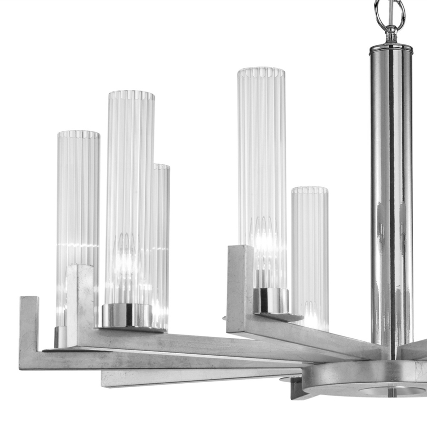 Kolarz 6009.81050 - Lustra uz ķēdes RAGGIO 10xE14/25W/230V sudraba