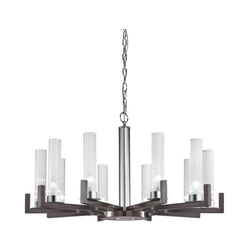 Kolarz 6009.81060 - Lustra ar ķēdi RAGGIO 10xE14/25W/230V matēta hroma