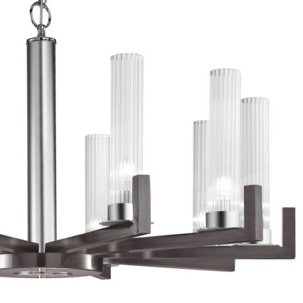 Kolarz 6009.81060 - Lustra ar ķēdi RAGGIO 10xE14/25W/230V matēta hroma