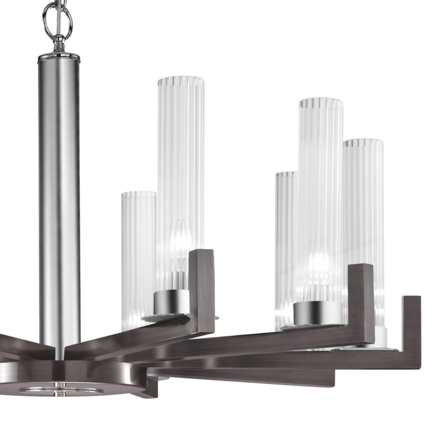 Kolarz 6009.81060 - Lustra ar ķēdi RAGGIO 10xE14/25W/230V matēta hroma