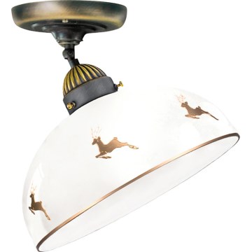 Kolarz 731.10.151 - Virsmas piestiprināma lustra NONNA 1xE27/75W/230V Ø 30 cm ar brieža ragu dizainu, rožu zelts