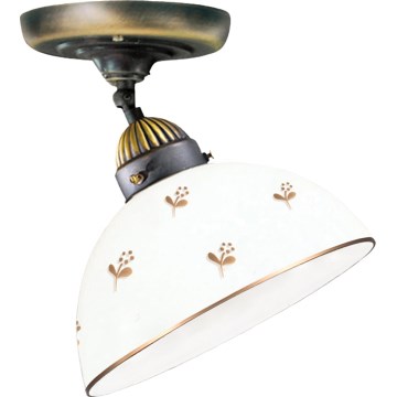 Kolarz 731.10.170 - Virspusē montējama griestu lustra NONNA 1xE27/75W/230V Ø 20 cm, ar ziedu motīvu, rožu zelts