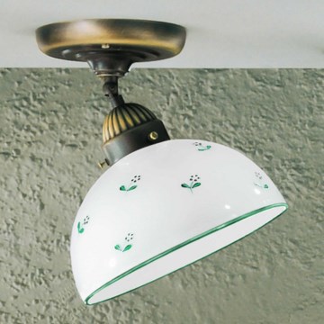 Kolarz 731.10.20 - Virsapmetuma lustra NONNA 1xE27/75W/230V d. 20 cm zaļa
