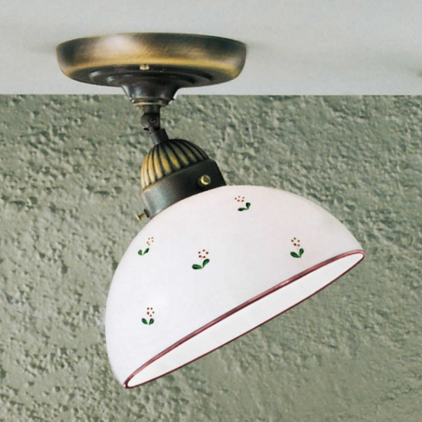 Kolarz 731.10.69 - Virsapmetuma lustra NONNA 1xE27/75W/230V d. 20 cm sarkana