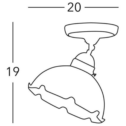 Kolarz 731.10.73 - Lampa NONNA 1xE27/75W/230V