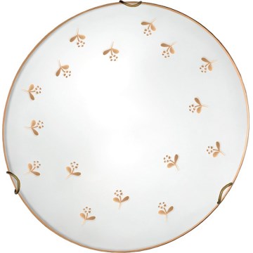 Kolarz 731.11.4.160 - Sienas gaismeklis NONNA 1xE27/60W/230V, Ø 30 cm, ar ziedu rakstu, rožu zelts