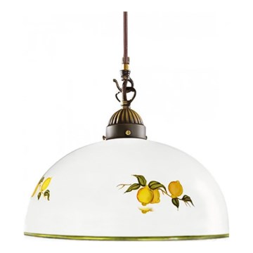Kolarz 731.30.126 - Lustra ar auklu NONNA 1xE27/75W/230V d. 20 cm citroni