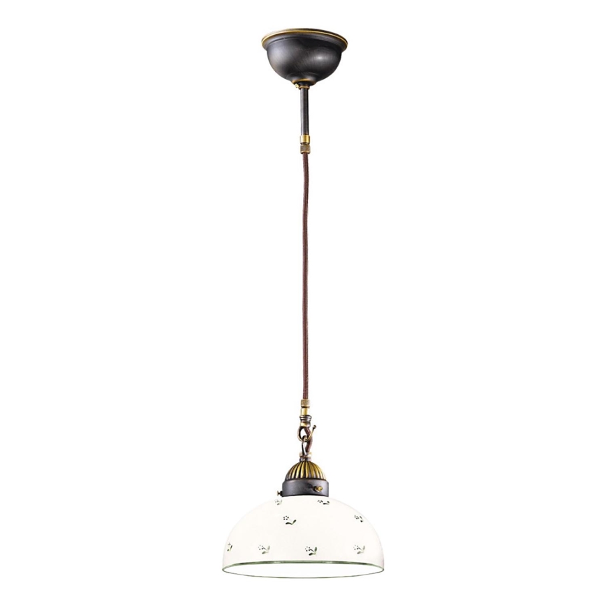 Kolarz 731.30.20 - Lustra ar auklu NONNA 1xE27/75W/230V d. 20 cm zaļa