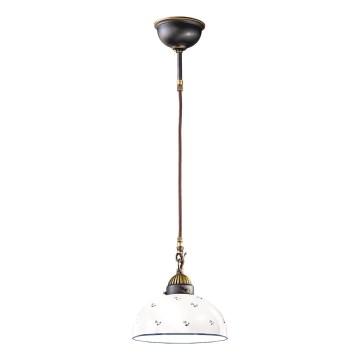 Kolarz 731.30.24 - Lustra ar auklu NONNA 1xE27/75W/230V d. 30 cm zila