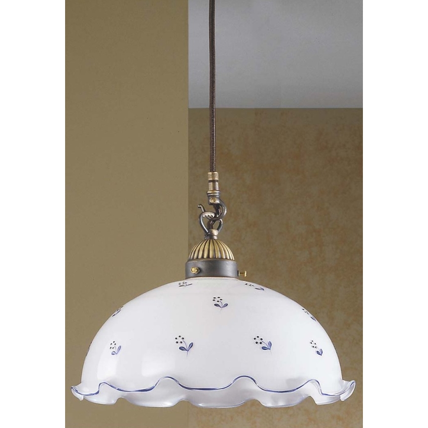 Kolarz 731.30.25 - Lustra ar auklu NONNA 1xE27/75W/230V, zila