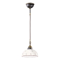Kolarz 731.30.27 - Lustra ar auklu NONNA 1xE27/75W/230V d. 30 cm zaļa