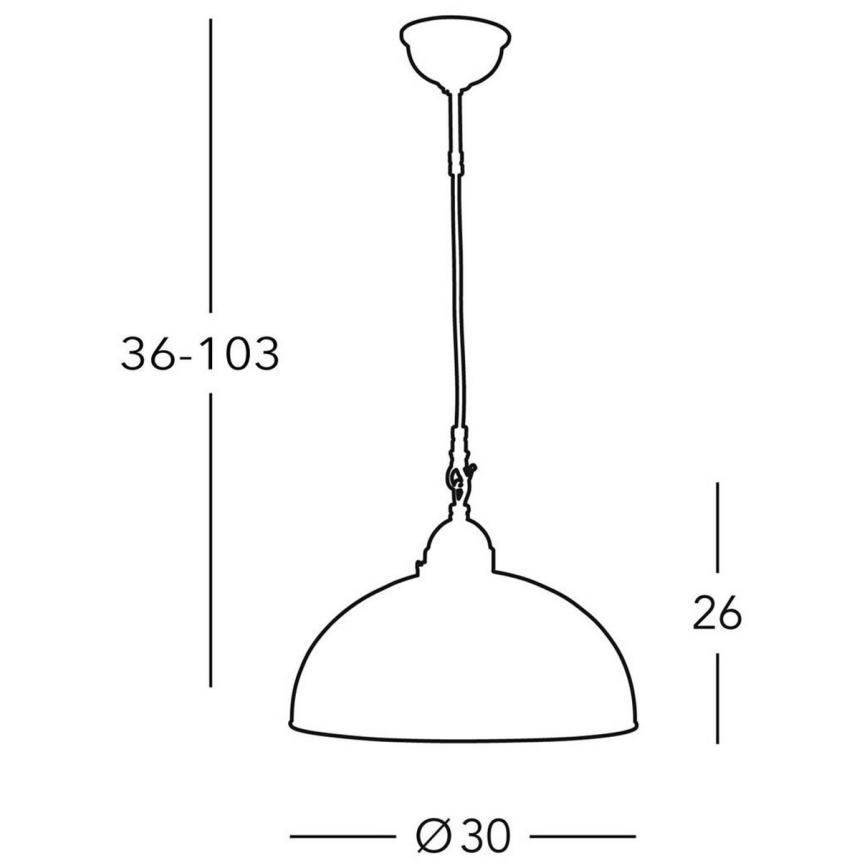 Kolarz 731.30.54 - Lustra ar auklu NONNA 1xE27/75W/230V
