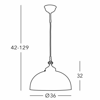 Kolarz 731.32.102 - Lustra ar auklu NONNA 1xE27/75W/230V d. 36 cm briedis zaļa