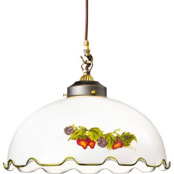 Kolarz 731.32.115 - Pakaramā griestu lampa NONNA 1xE27/75W/230V Ø 36 cm vīns/zemenes