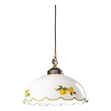 Kolarz 731.32.118 - Pakaramā lampa uz troses NONNA 1xE27/75W/230V Ø 36 cm, citronu krāsā