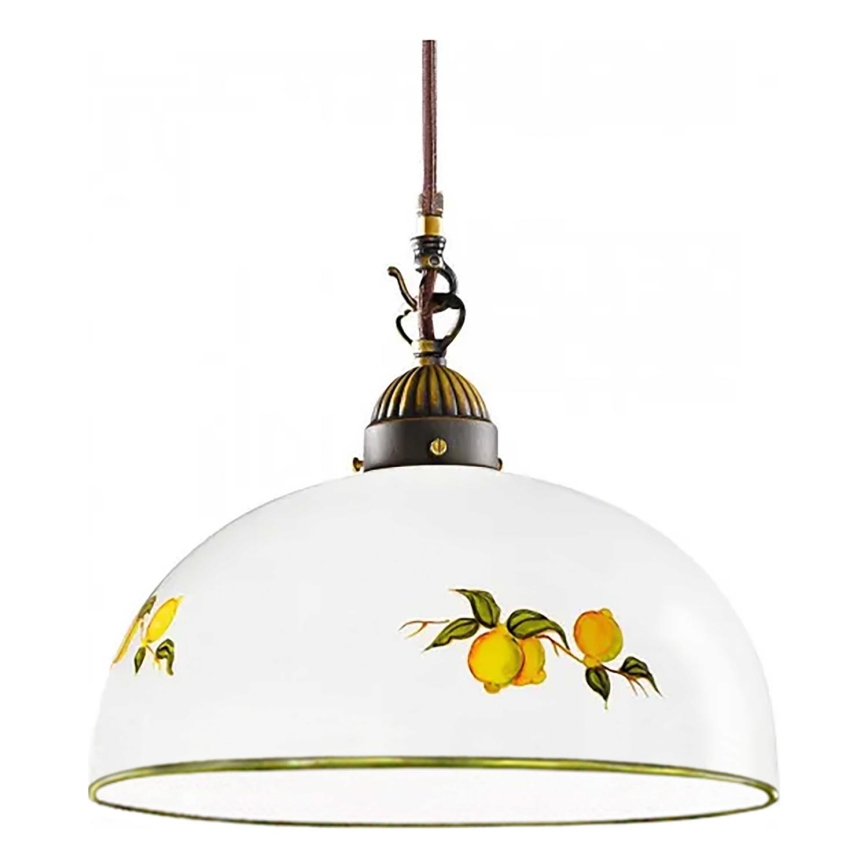 Kolarz 731.32.138 - Lustra ar auklu NONNA 1xE27/75W/230V d. 36 cm citroni