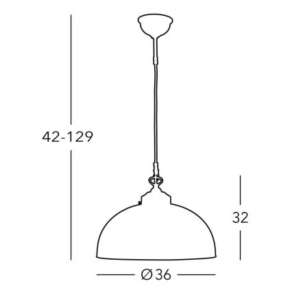 Kolarz 731.32.22 - Lustra ar auklu NONNA 1xE27/75W/230V, zaļa