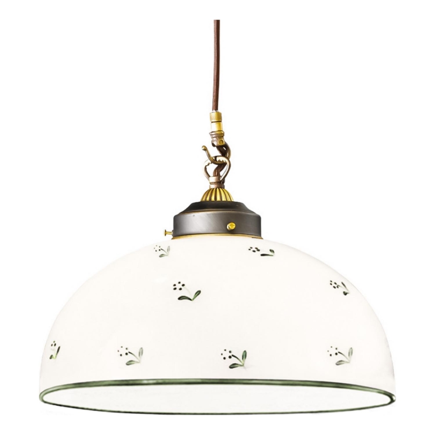 Kolarz 731.32.28 - Lustra ar auklu NONNA 1xE27/75W/230V d. 36 cm zaļa