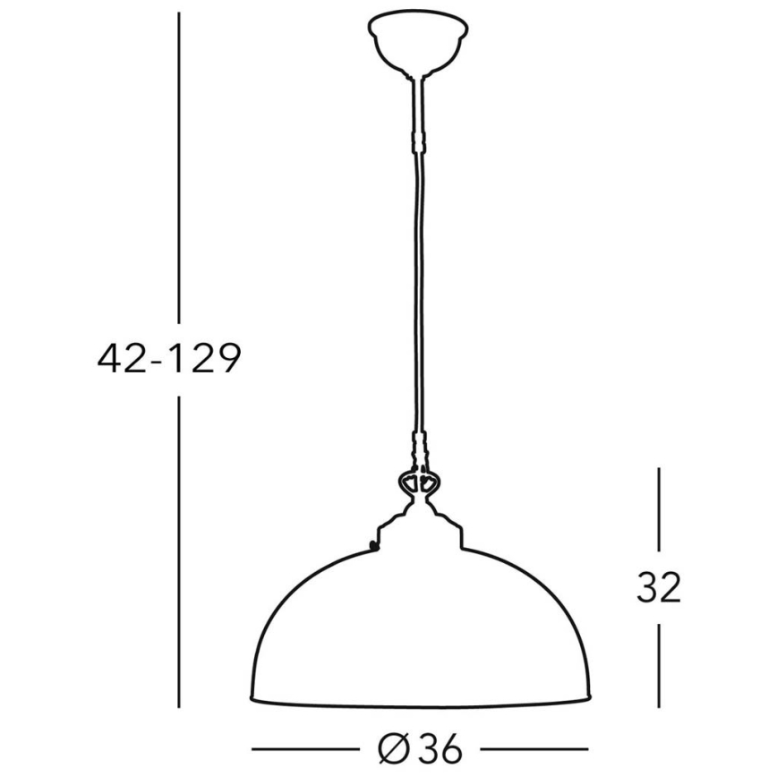 Kolarz 731.32.75 - Lustra ar auklu NONNA 1xE27/75W/230V