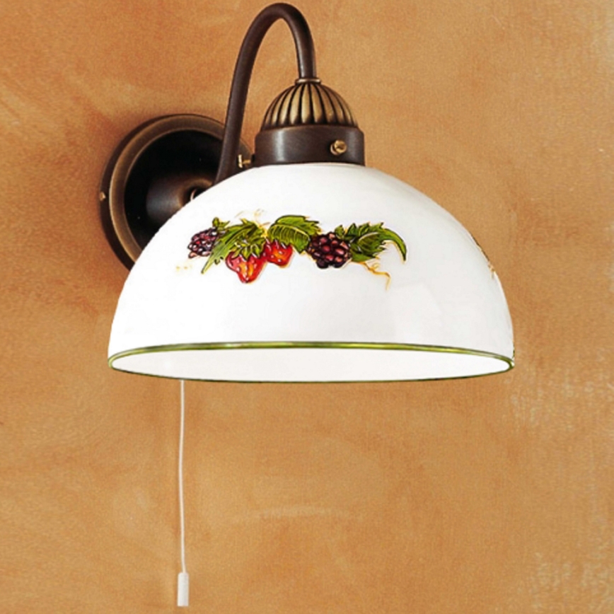 Kolarz 731.61.121 - Sienas lampa NONNA 1xE27/75W/230V vīnogas/zemenes