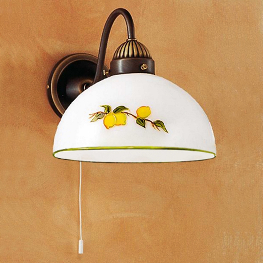 Kolarz 731.61.126 - Sienas lampa NONNA 1xE27/75W/230V citroni