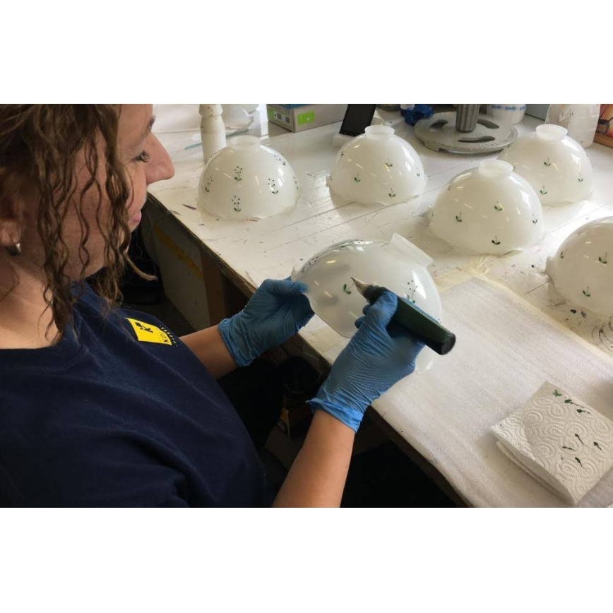 Kolarz 731.73.21 - Galda lampa NONNA 1xE27/75W/230V zaļa