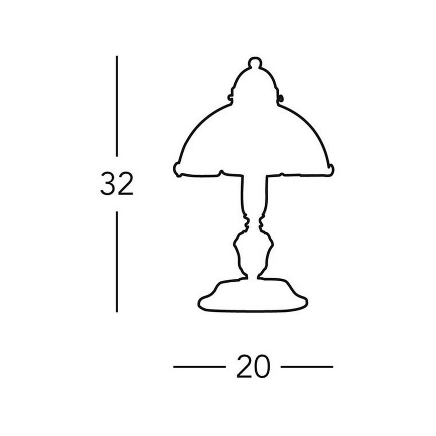 Kolarz 731.73.53 - Galda lampa NONNA 1xE14/60W/230V