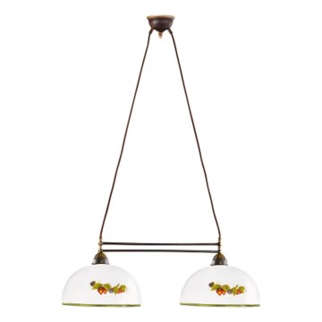Kolarz 731.82.136 - Lustra ar auklu NONNA 2xE27/75W/230V vīnogas/zemenes