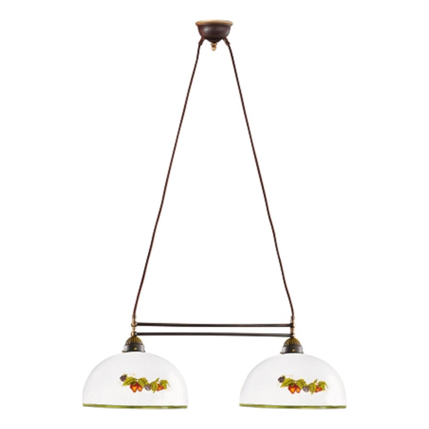 Kolarz 731.82.136 - Lustra ar auklu NONNA 2xE27/75W/230V vīnogas/zemenes