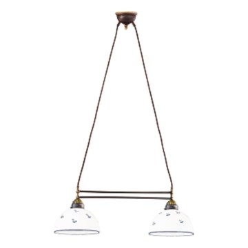 Kolarz 731.82.24 - Lustra ar auklu NONNA 2xE27/75W/230V zila