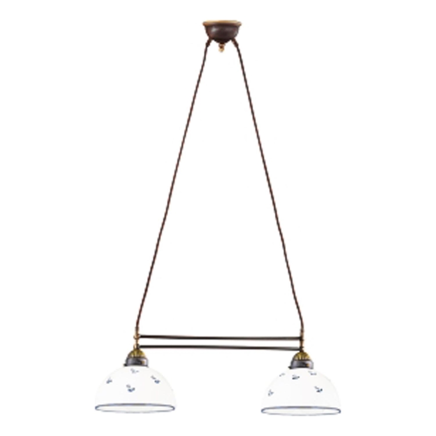 Kolarz 731.82.24 - Lustra ar auklu NONNA 2xE27/75W/230V zila