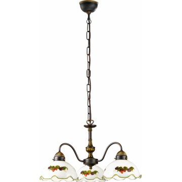 Kolarz 731.83.113 - Lustra uz ķēdes NONNA 3xE27/75W/230V vīns/zemenes