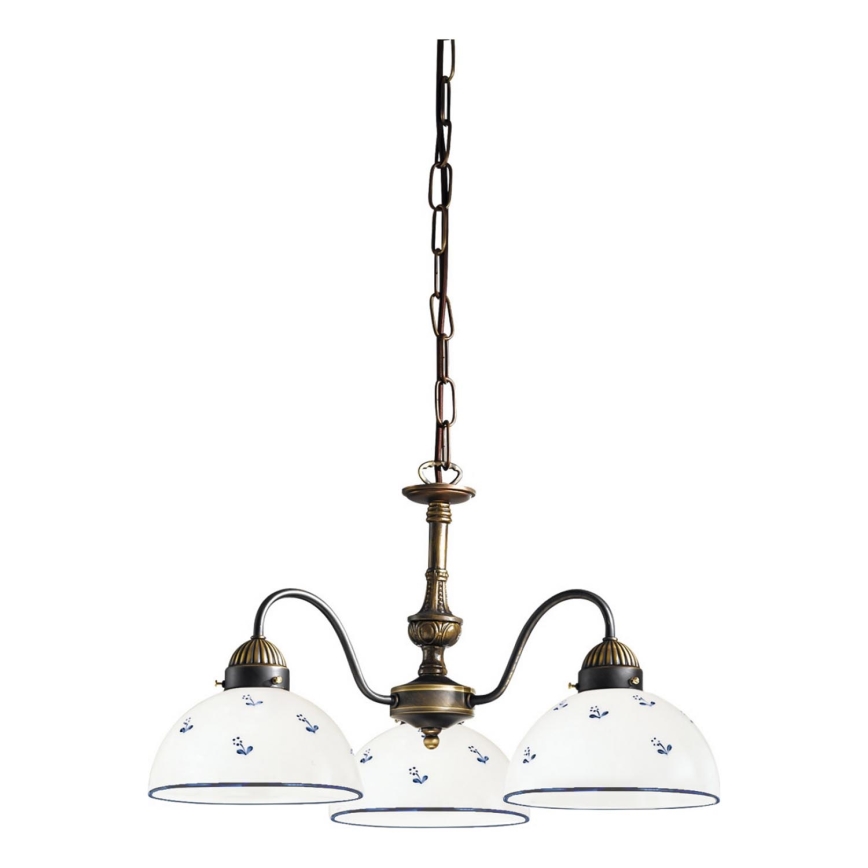 Kolarz 731.83.16 - Lustra ar ķēdi NONNA 3xE27/75W/230V zila