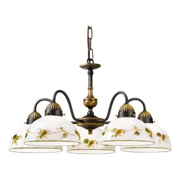 Kolarz 731.85.122 - Lustra ar ķēdi NONNA 5xE27/75W/230V vīnogas