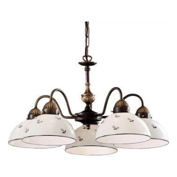 Kolarz 731.85.16 - Lustra ar ķēdi NONNA 5xE27/75W/230V zila
