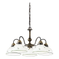 Kolarz 731.85.20 - Lustra ar ķēdi NONNA 5xE27/75W/230V zaļa