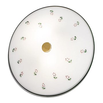 Kolarz 731.U12.4.70 - Griestu gaismeklis NONNA 2xE14/60W/230V Ø 32 cm zaļš/misiņš