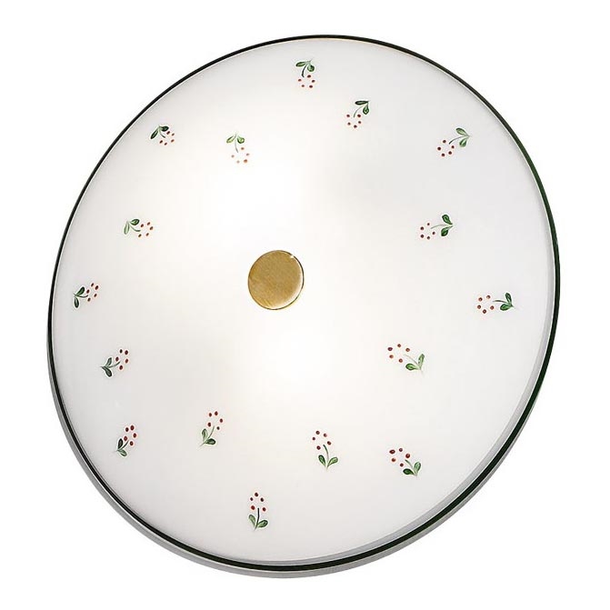 Kolarz 731.U12.4.70- Griestu lampa NONNA 2xE14/60W/230V d. 32 cm zaļa/misiņš