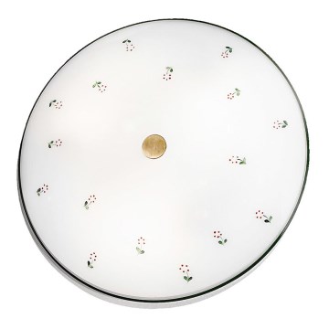 Kolarz 731.U13.4.70- Griestu lampa NONNA 3xE27/60W/230V d. 42 cm zaļa/misiņš