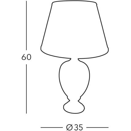 Kolarz 780.70 - Galda lampa GIARDINO 1xE27/100W/230V