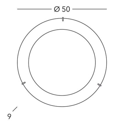 Kolarz A1306.13.3 - Griestu gaismeklis MOON 3xE27/60W/230V