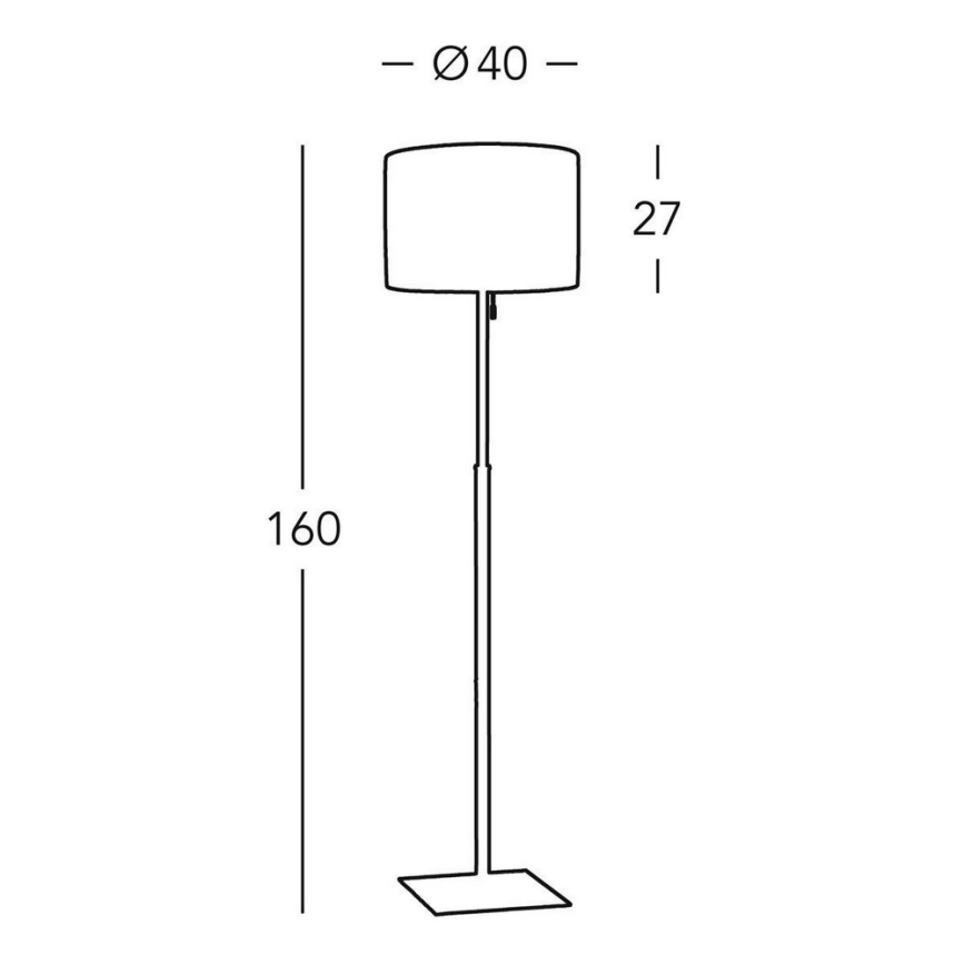 Kolarz A1307.41.7 - Stāvlampa SAND 1xE27/60W/230V