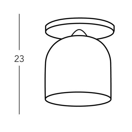 Kolarz A1352.11.Au - Virsapmetuma lustra NONNA 1xE27/60W/230V ozols/balta/zelta