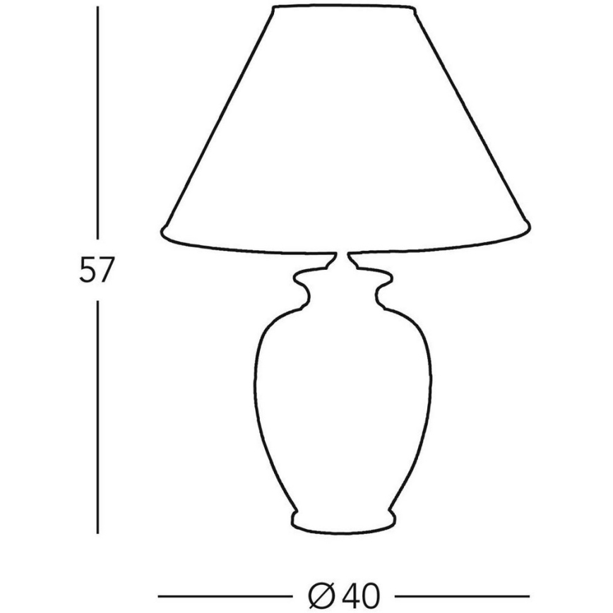 Kolarz A1354.71 - Galda lampa GIARDINO 1xE27/100W/230V d. 40 cm