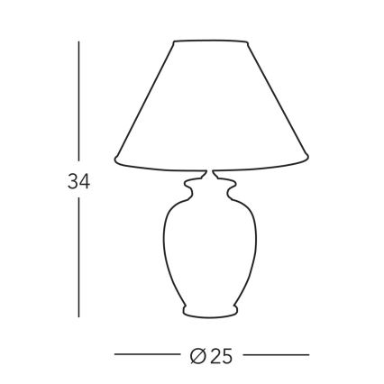 Kolarz A1354.71S - Galda lampa GIARDINO 1xE27/60W/230V d. 25 cm