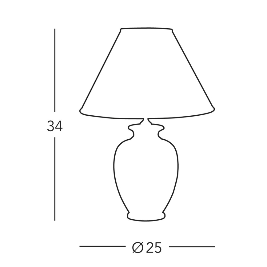 Kolarz A1354.71S - Galda lampa GIARDINO 1xE27/60W/230V d. 25 cm