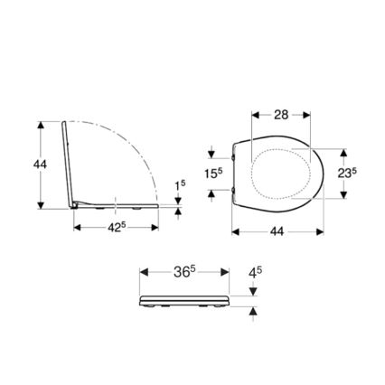 Kolo K90111000 - Rekord duroplasta tualetes sēdeklis, balts