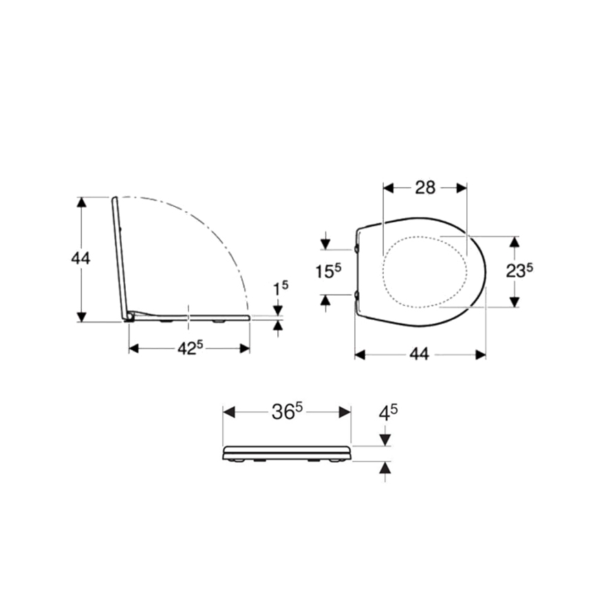 Kolo K90111000 - Rekord duroplasta tualetes sēdeklis, balts